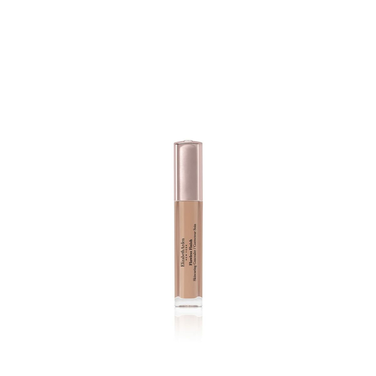 Correcteur facial Elizabeth Arden Flawless Finish Nº 6 en flacon, non comédogène, unisexe pour un teint parfait.