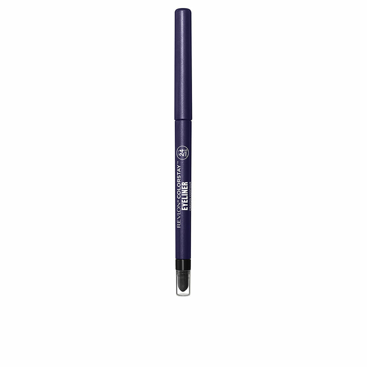 Revlon COLORSTAY eyeliner pencil in deep purple, waterproof and long-lasting formula for precise application.