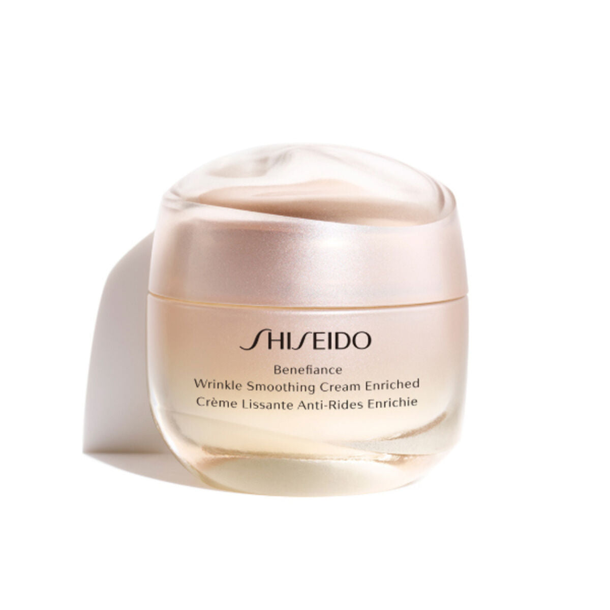 Crème hydratante anti-âge Shiseido Benefiance Wrinkle Smoothing Cream (50 ml) pour peau lisse et radieuse.