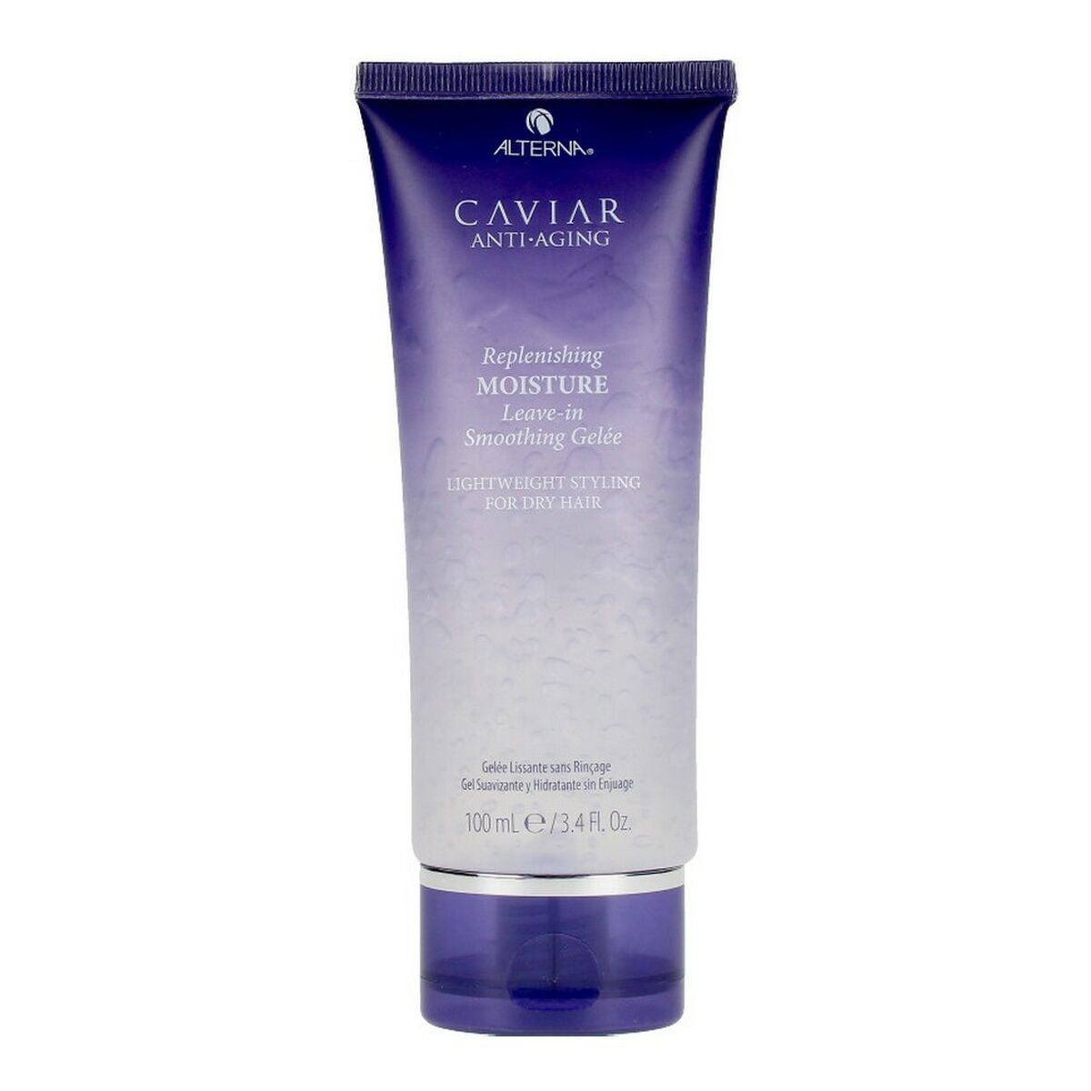 Crème stylisant Alterna Caviar Replenishing Moisture 100 ml pour cheveux secs, sans alcool, unisexe, léger et sans rinçage.