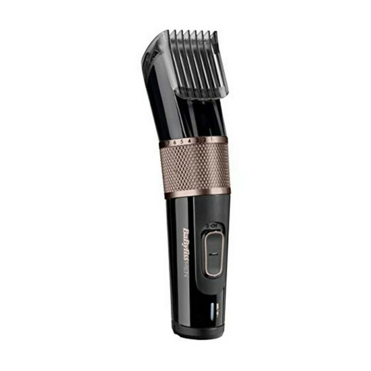 Tondeuse power glide Babyliss E974E, tondeuse sans fil noire avec accessoires et lame amovible.