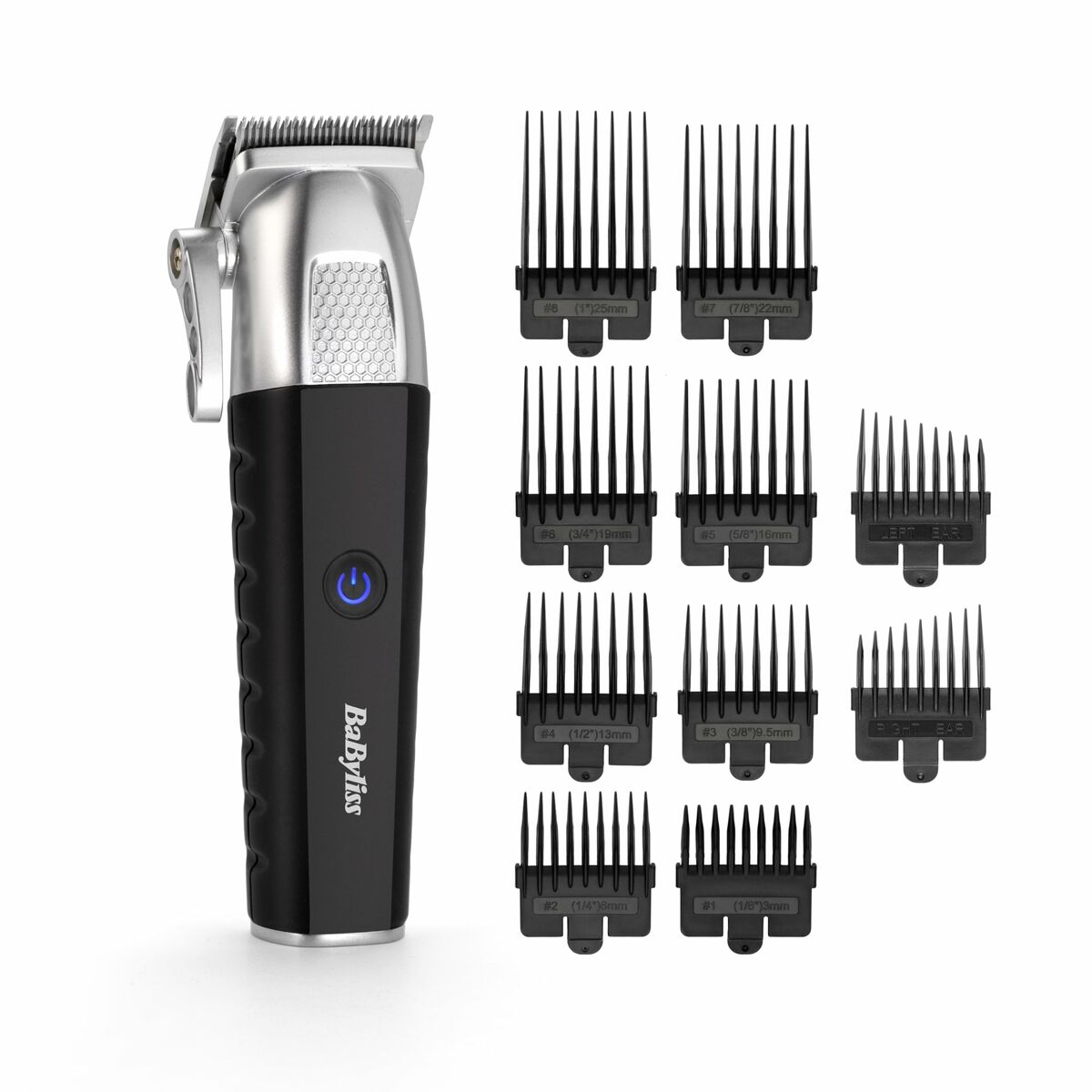 Rasoir électrique Babyliss T812E avec 10 accessoires pour un rasage confortable et précis.