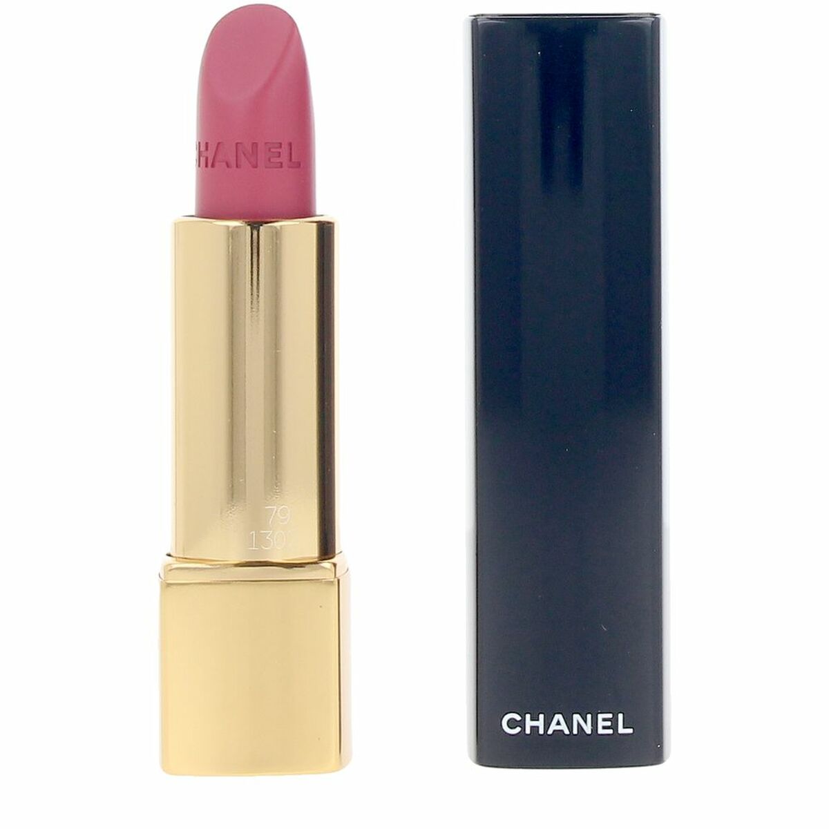 Rouge à lèvres Chanel ROUGE ALLURE 3,6 g, couleur élégante dans un tube doré et noir.
