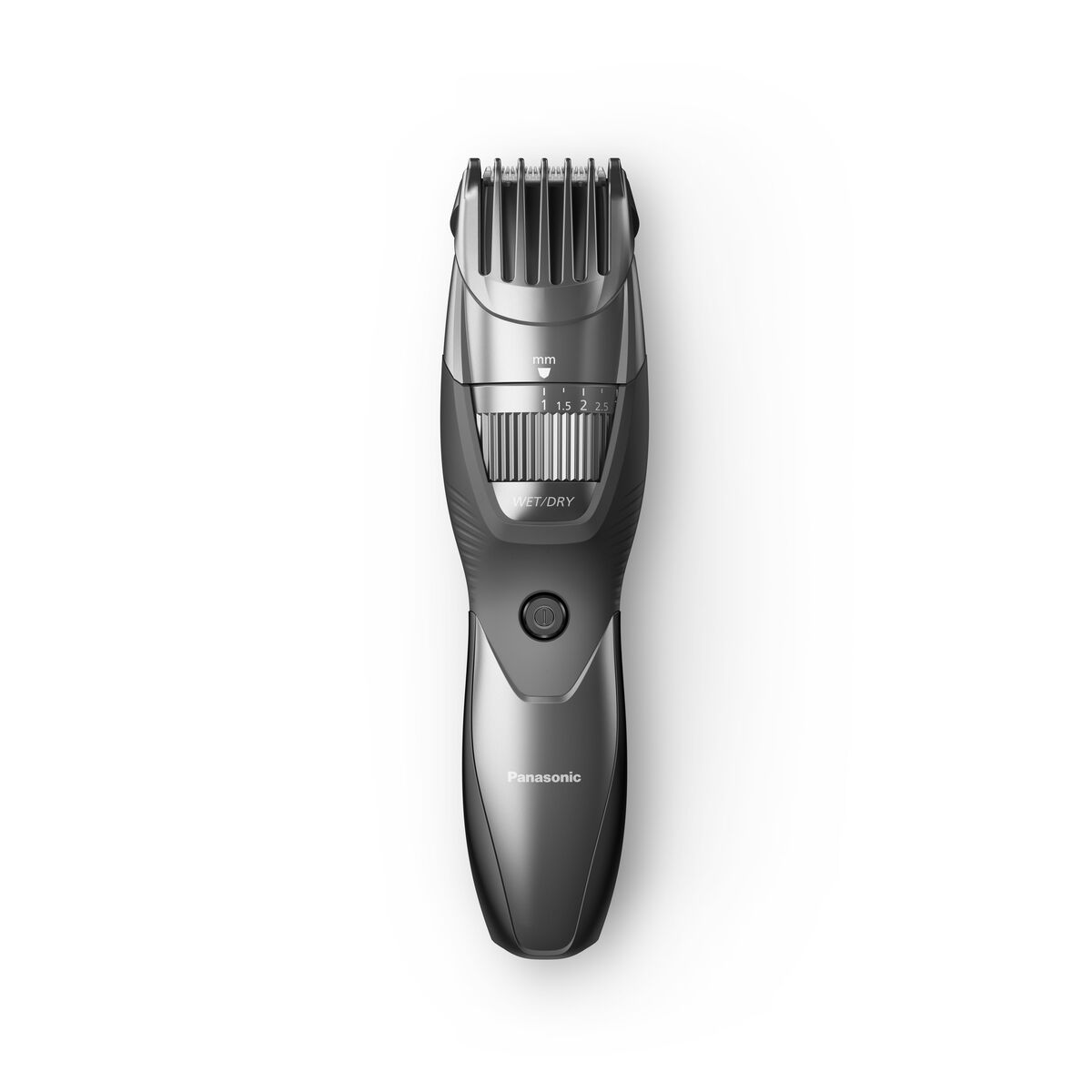 Tondeuse à barbe Panasonic ER-GB44-H503, noir et argenté, en acier inoxydable, design résistant à l'eau.