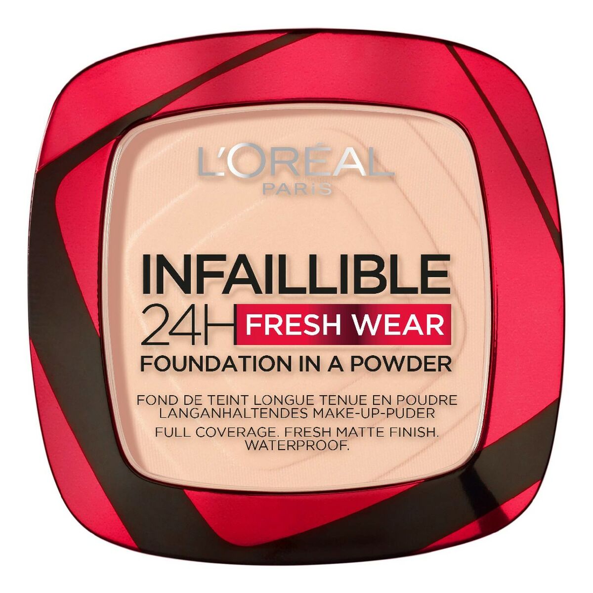 Base de Maquillage en Poudre Infallible 24h Fresh Wear L'Oreal, fini mat, couvrance totale, waterproof, 9 g.