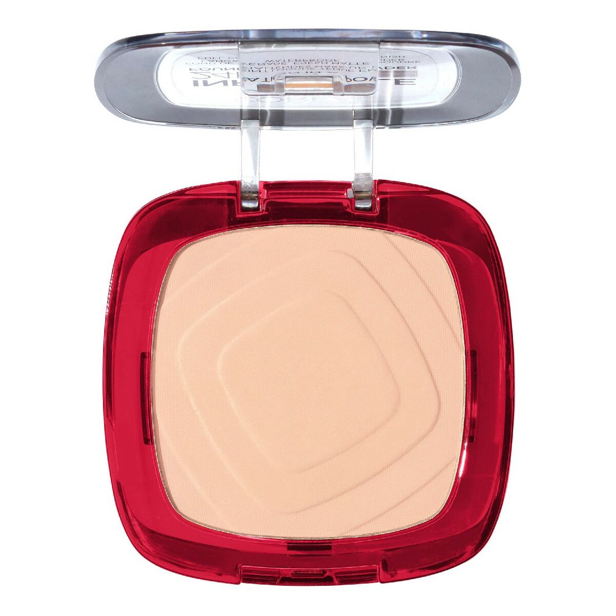 Base de maquillage en poudre Infallible 24h Fresh Wear L'Oreal, texture légère, 9 g, emballage rouge.
