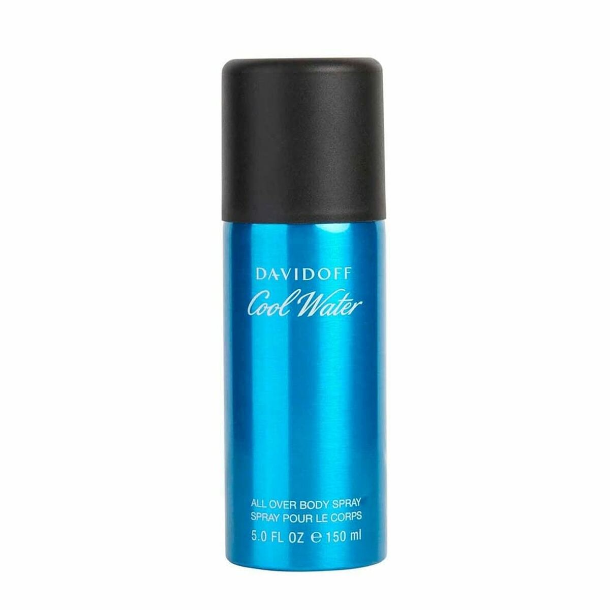 Spray déodorant Cool Water Davidoff 150 ml, pour hommes, soin du corps, format spray, produit hygiène personnelle.