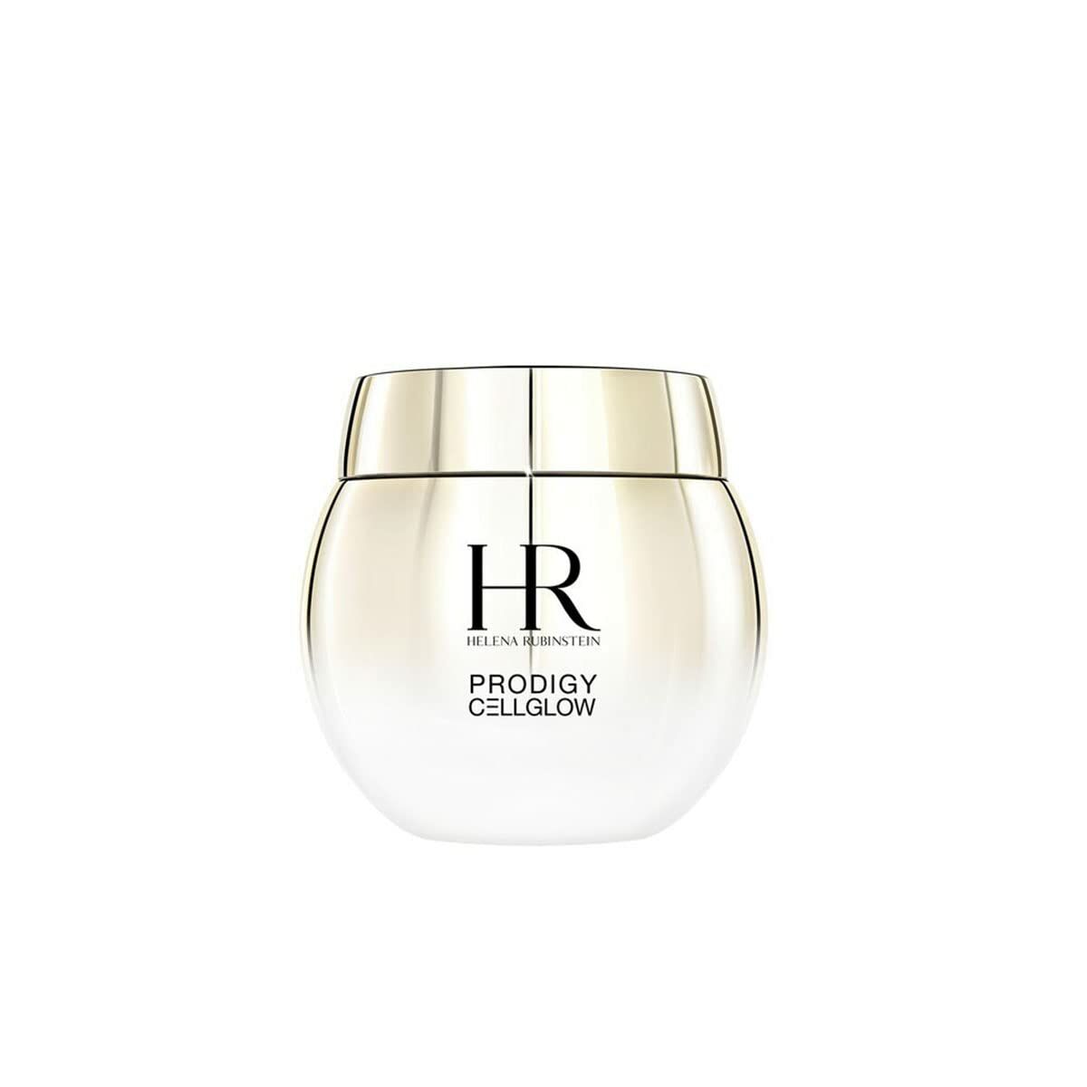 Crème visage Helena Rubinstein Prodigy Cell Glow pour tous types de peau, packaging élégant et luxueux.