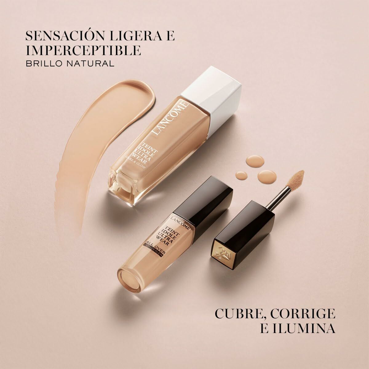 Correcteur facial Lancôme Teint Idole Ultra Wear C Nº 325c, couvrant et illuminant, avec fini naturel.