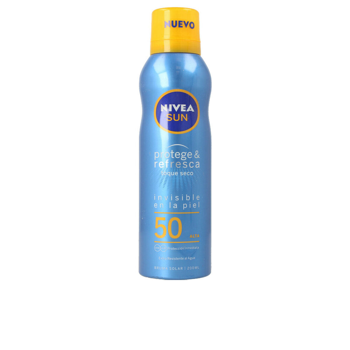 Spray Protecteur Solaire Nivea Sun Protege&Refresca SPF 50, 200 ml, pour peau grasse, sans huile, arôme vanille.