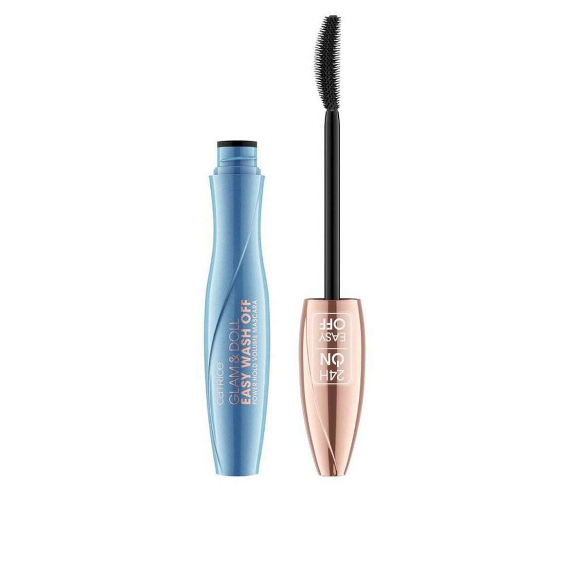 Mascara Catrice Glam Doll Noir Nº 010 9 ml avec brosse volumatrice, effet longue durée, résistant à la sueur.