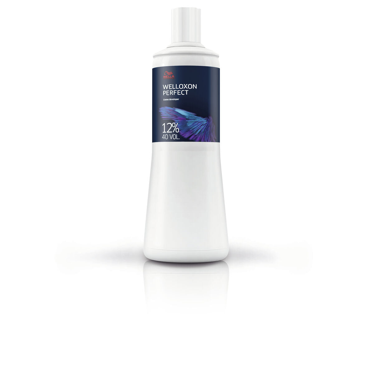 Bouteille de Décolorant Wella Welloxon Oxidante 1 L 12% 40 vol, idéale pour tous types de cheveux.