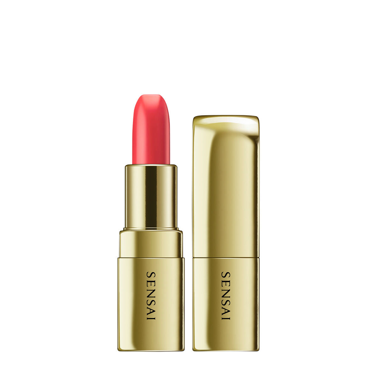 Rouge à lèvres Sensai FOUNDATIONS Nº 07-Shakunage Pink en tube doré, mettant en valeur une teinte rose vibrante.