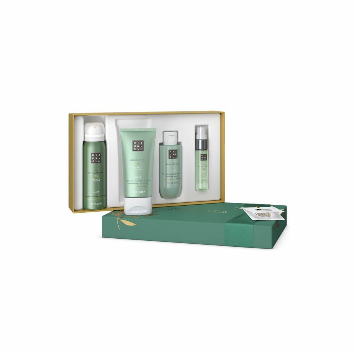 Set de cosmétique unisexe Rituals THE RITUAL OF JING de 4 pièces en boîte, parfait pour offrir.